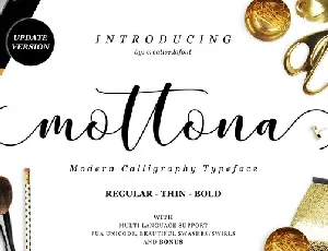 Mottona Free font