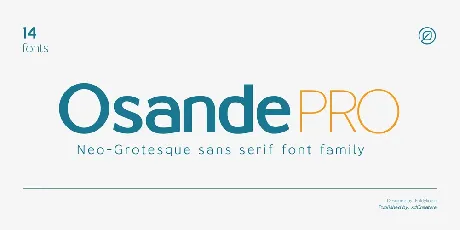 Osande Pro Family font