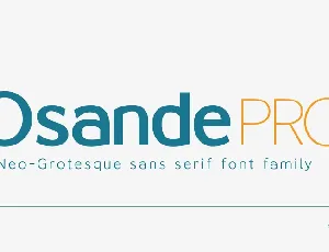 Osande Pro Family font