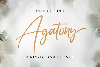 Agatony font