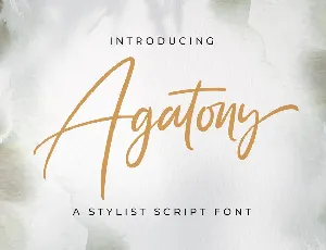 Agatony font