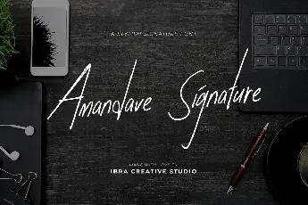 Amandave Signature font