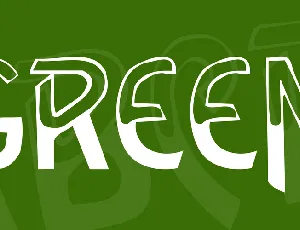 Green font