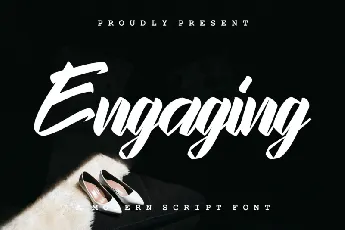 Engaging Script font