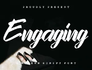 Engaging Script font