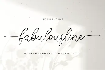 Fabulousline font