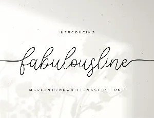 Fabulousline font