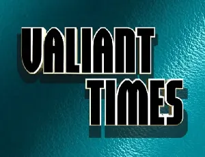 Valiant Times Display font