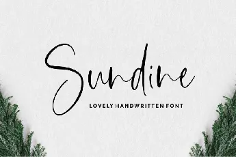 Sundine Lovely Handwritten font