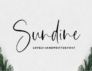 Sundine Lovely Handwritten font