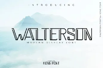 Walterson Display font