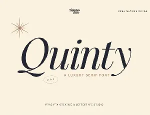 Quinty Family font
