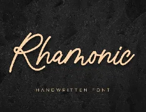 Rhamonic Handwritten font