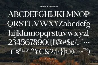 TBJ Siromi lite font