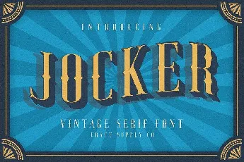 Jocker Vintage Family font