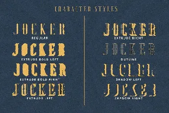 Jocker Vintage Family font