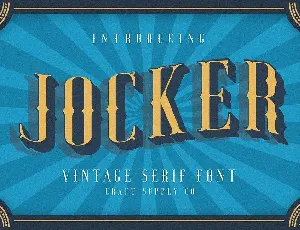 Jocker Vintage Family font