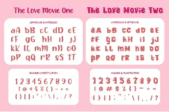 The Love Movies font