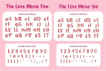 The Love Movies font