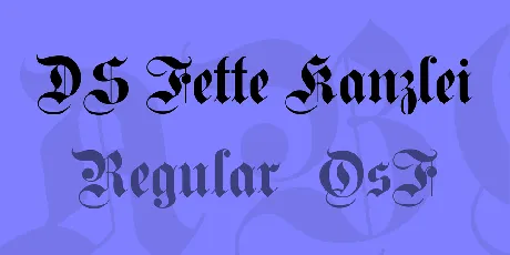 DS Fette Kanzlei font