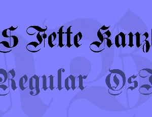 DS Fette Kanzlei font