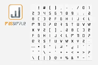 MasSimple 1.0 font