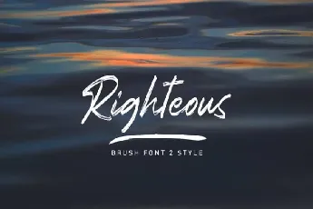 Righteous Brush font