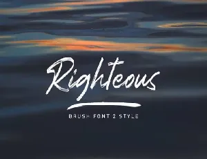 Righteous Brush font