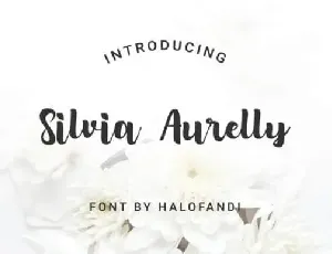 Silvia Aurelly Script font