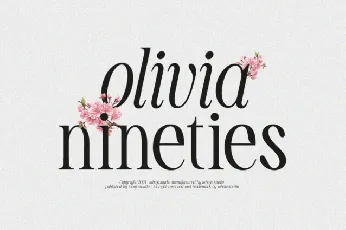 TBJ Olivia Nineties font