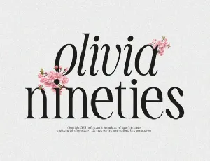 TBJ Olivia Nineties font