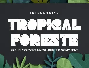 Tropical Foreste font