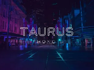 Taurus Mono Free font