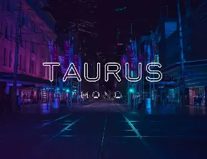 Taurus Mono Free font