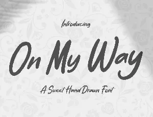 On My Way font