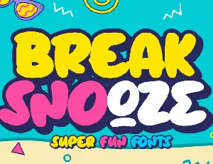 Break Snooze font