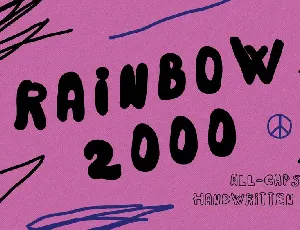 Rainbow 2000 font