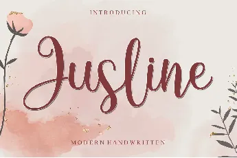 Jusline - Personal use font