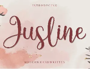 Jusline - Personal use font