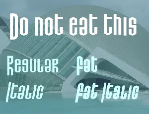 Do not eat this font