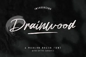 Drainwood font