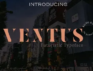 Ventus Display font