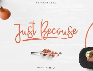 Justbecause Script font