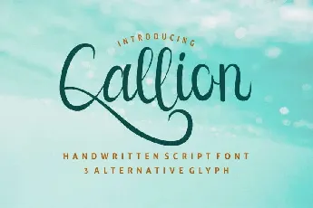 Callion Calligraphy font