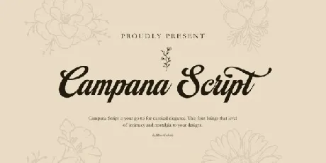 Campana Script font