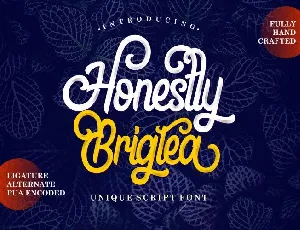 Honestly Brigtea Script font