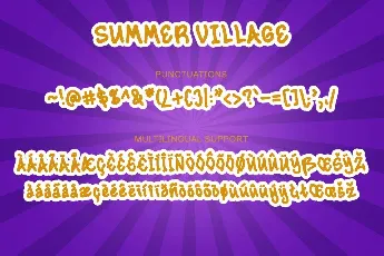 Summer Village Demo font