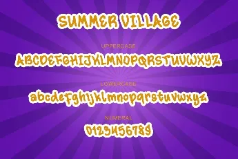 Summer Village Demo font