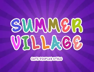 Summer Village Demo font