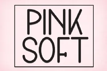 Pink Soft Display font